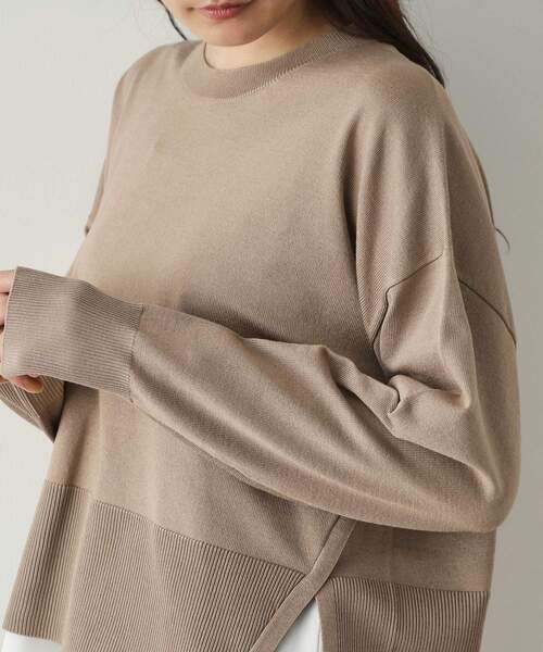 OPAQUE.CLIP(オペークドットクリップ)の「◆《ツインセット》リラクシーニット×ドッキングタンク【洗濯機洗い可】(その他トップス・レディース・ブラック/ライトグレー/ベージュ/ブルー系その他・38/40/42)」の9枚目の写真