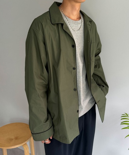 CIAOPANIC(チャオパニック)の「【ZOZO限定】パジャマシャツ(シャツ/ブラウス・メンズ・ベージュ/マスタード/ネイビー/グリーン/カーキ/スカイブルー・XS/S/M/L/XL)」の22枚目の写真
