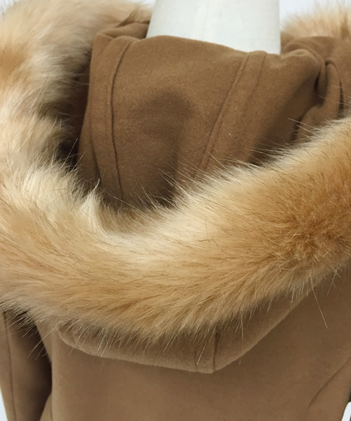 one after another NICE CLAUP（ワンアフターアナザーナイスクラップ）の「【ナイスクラップ】レディダッフルコート（ダッフルコート・レディース・キャメル/チャコールグレー/アイボリー・MEDIUM/LARGE）」の11枚目の写真