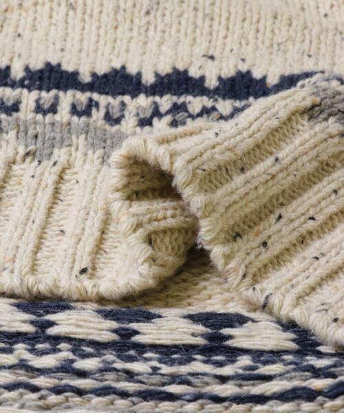 ITEMS URBANRESEARCH(アイテムズ アーバンリサーチ)の「マシンウォッシャブル求心柄ネップニットカーディガン(ニット/セーター・メンズ・アイボリー/ブラック・MEDIUM/LARGE)」の11枚目の写真