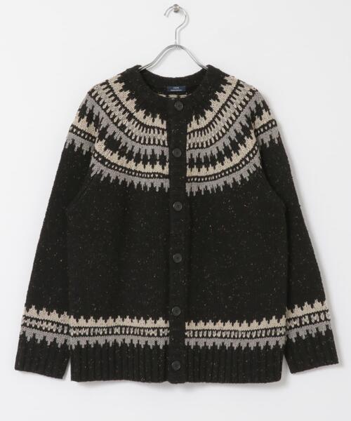 ITEMS URBANRESEARCH(アイテムズ アーバンリサーチ)の「マシンウォッシャブル求心柄ネップニットカーディガン(ニット/セーター・メンズ・アイボリー/ブラック・MEDIUM/LARGE)」の18枚目の写真