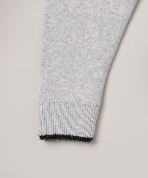 JEANASIS（ジーナシス）の「7Gラメフェアアイルプルオーバー/248221（ニット/セーター・レディース・ブラック系その他/グレー系その他/ライトグレー系・FREE）」の7枚目の写真