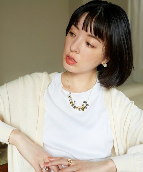 Nothing And Others(ナッシングアンドアザーズ)の「「Nothing And Others/ナッシングアンドアザーズ」Bigpearl Simple Pierce(ピアス(両耳用)・レディース・ゴールド・FREE)」の4枚目の写真
