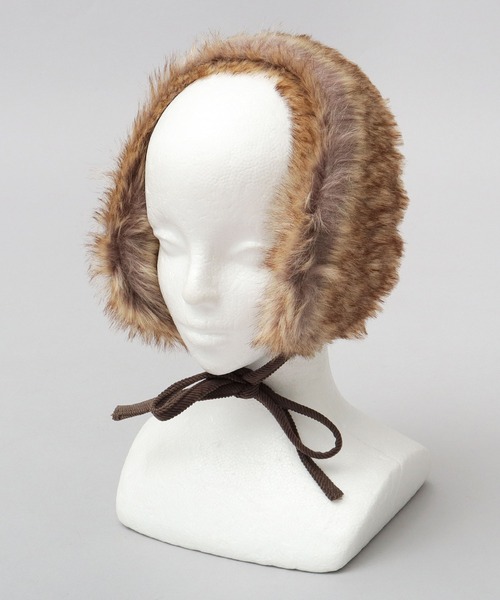 セール】ミックスファー 2WAY ボンネット（耳当て・ネックウォーマー