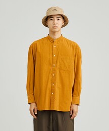 J.PRESS YORK STREET（ジェイプレスヨークストリート）の「【UNISEX】コーデュロイ バンドカラーシャツ（シャツ/ブラウス）」