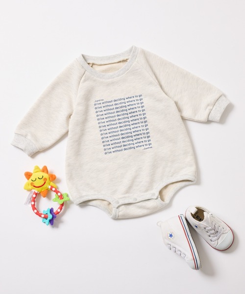 CIAOPANIC TYPY(チャオパニックティピー)の「【BABY】アソート柄ロゴフォトロンパース(ロンパース・キッズ・グレー/ライトグレー・80)」の3枚目の写真