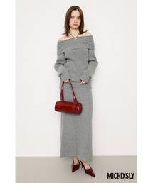 オフショル」に該当するワンピース（グレー/灰色系）ファッション通販