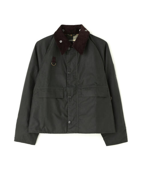 ジャケット・アウター Barbour Spey Wax Cotton Short Blouson Spey Wax Cotton Short Blouson(XS BLK(Black)): Barbour