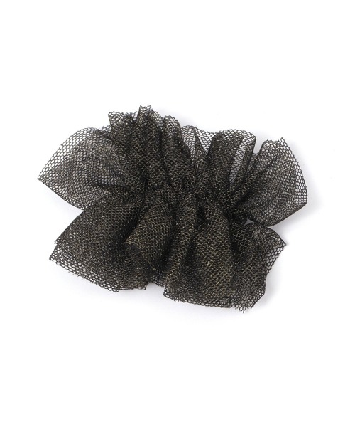 niko and...（ニコアンド）の「チュールヘアカフ（バレッタ/ヘアクリップ・レディース・ブラック/ブラウン/ベージュ・0）」の2枚目の写真