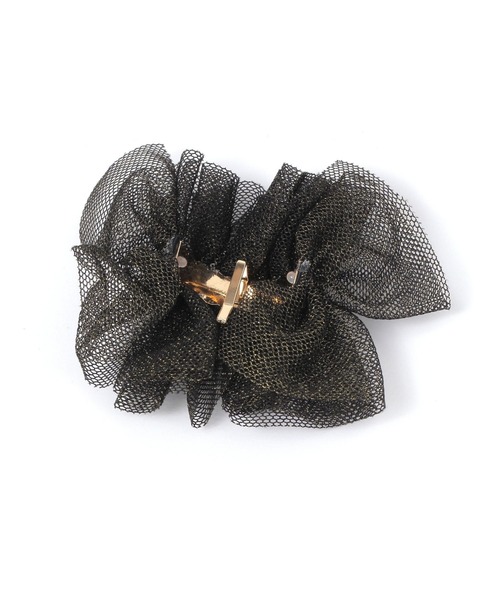 niko and...（ニコアンド）の「チュールヘアカフ（バレッタ/ヘアクリップ・レディース・ブラック/ブラウン/ベージュ・0）」の4枚目の写真