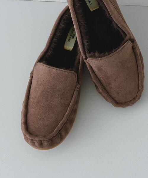 RODE SKO(ロデスコ)の「撥水フラッフィスリッポン(スリッポン・レディース・モカ/ブラック/オフホワイト・36/37/38)」の5枚目の写真