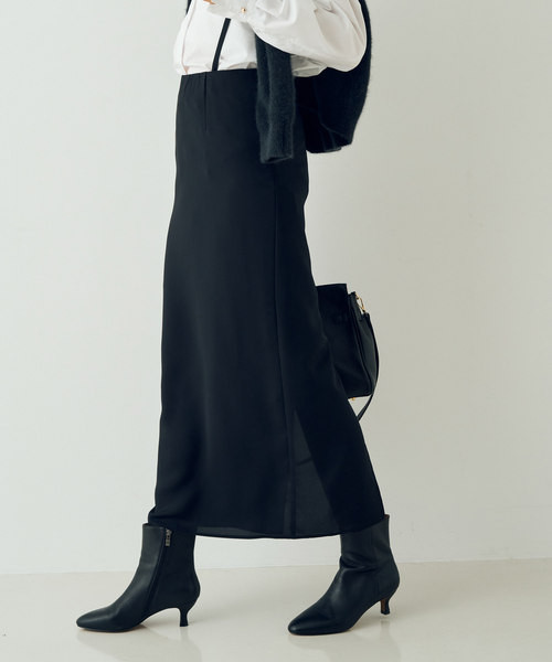 【一部店舗限定】ポインテッドトゥ ショートブーツ(6cm)（ブーツ）｜EMMA ROUGE VIF（エマルージュヴィフ）