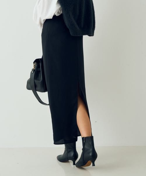 【一部店舗限定】ポインテッドトゥ ショートブーツ(6cm)（ブーツ）｜EMMA ROUGE VIF（エマルージュヴィフ）