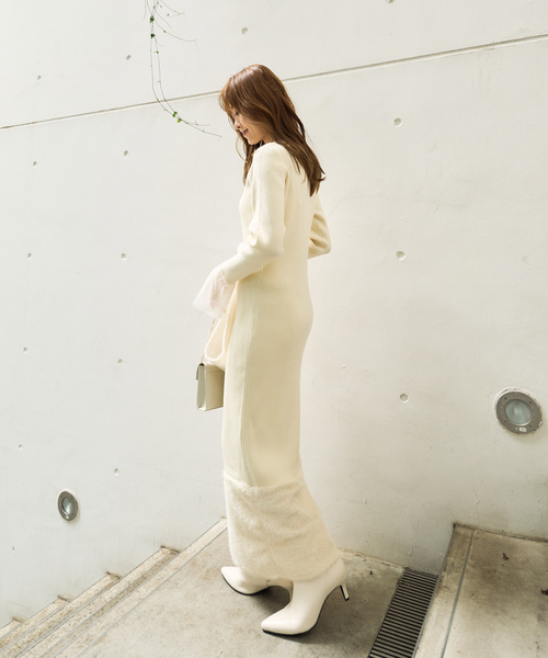 【一部店舗限定】ポインテッドトゥ ショートブーツ(6cm)（ブーツ）｜EMMA ROUGE VIF（エマルージュヴィフ）