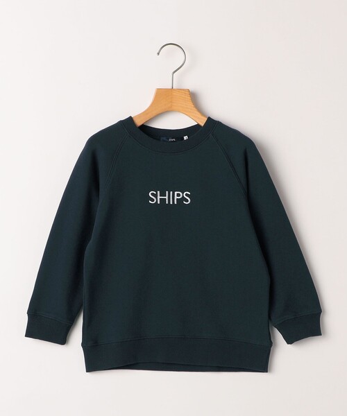 SHIPS(シップス)の「SHIPS KIDS:100~130cm / 刺繍 ロゴ スウェット(スウェット・キッズ・ライトグレー/ブラック/ライトブルー/ネイビー・100/110/120/130)」の4枚目の写真