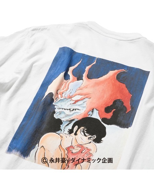 HOMEGAME(ホームゲーム)の「【HOMEGAME】ホームゲーム ×【デビルマン】- アイコンロゴティーシャツ【ICON LOGO TEE HG240107】(Tシャツ/カットソー・メンズ・ホワイト・MEDIUM/LARGE/X-LARGE)」の6枚目の写真