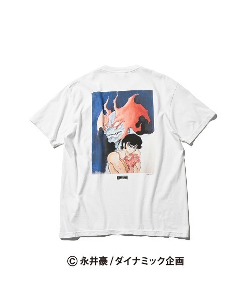 HOMEGAME(ホームゲーム)の「【HOMEGAME】ホームゲーム ×【デビルマン】- アイコンロゴティーシャツ【ICON LOGO TEE HG240107】(Tシャツ/カットソー・メンズ・ホワイト・MEDIUM/LARGE/X-LARGE)」の4枚目の写真