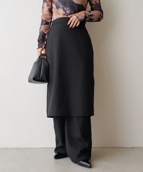 【セール】スカートレイヤードパンツ（その他パンツ）｜Lui's（ルイス）