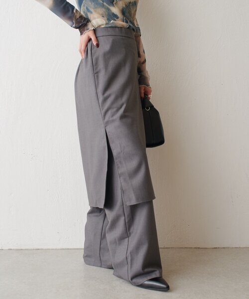 【セール】スカートレイヤードパンツ（その他パンツ）｜Lui's（ルイス）