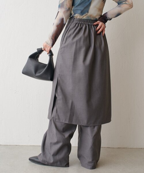 【セール】スカートレイヤードパンツ（その他パンツ）｜Lui's（ルイス）