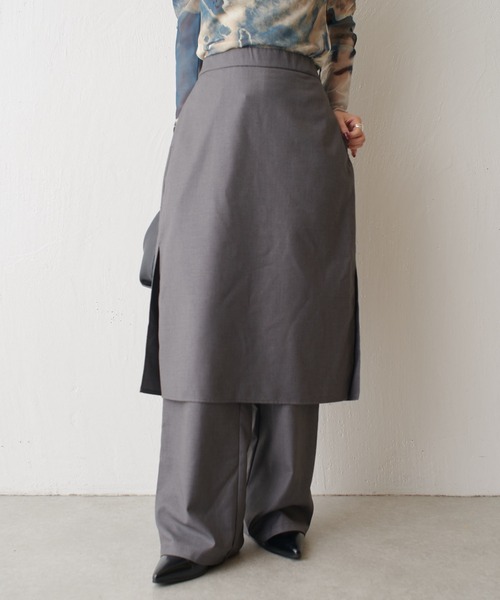 【セール】スカートレイヤードパンツ（その他パンツ）｜Lui's（ルイス）