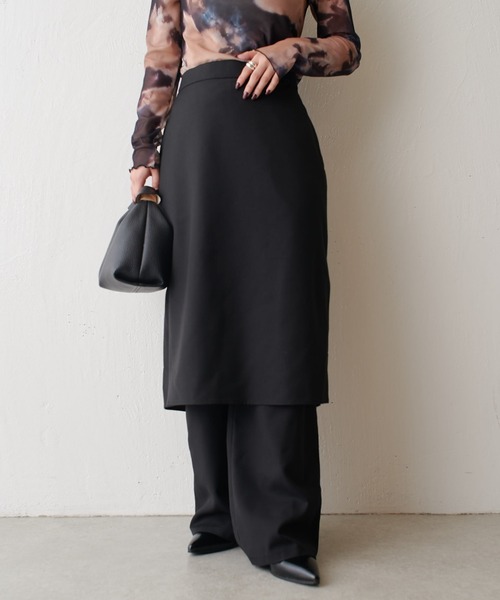 【セール】スカートレイヤードパンツ（その他パンツ）｜Lui's（ルイス）
