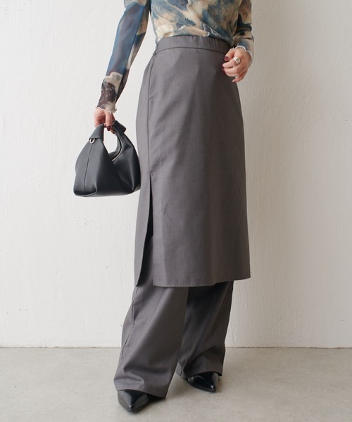 【セール】スカートレイヤードパンツ（その他パンツ）｜Lui's（ルイス）