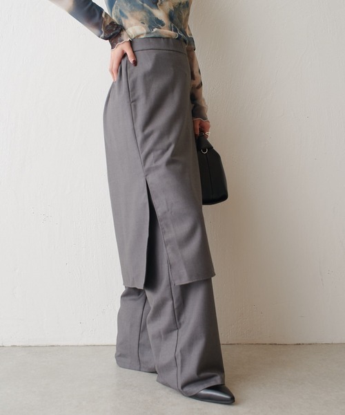 【セール】スカートレイヤードパンツ（その他パンツ）｜Lui's（ルイス）