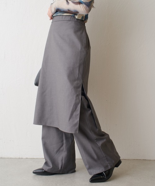 【セール】スカートレイヤードパンツ（その他パンツ）｜Lui's（ルイス）