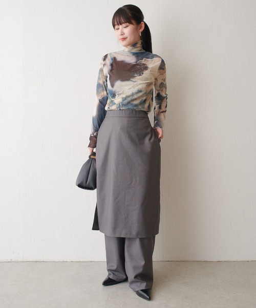 【セール】スカートレイヤードパンツ（その他パンツ）｜Lui's（ルイス）