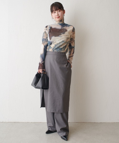 【セール】スカートレイヤードパンツ（その他パンツ）｜Lui's（ルイス）