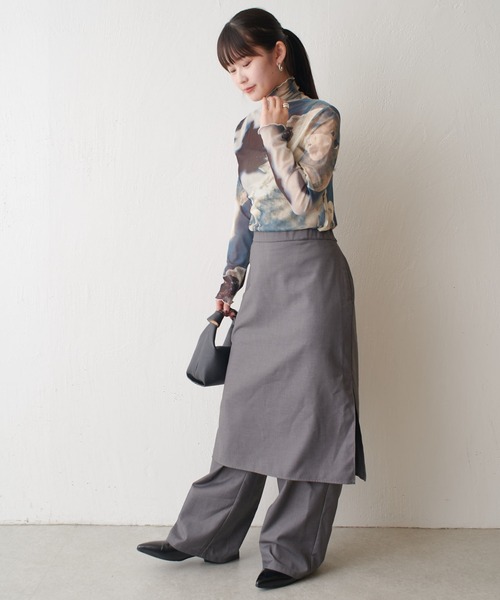 【セール】スカートレイヤードパンツ（その他パンツ）｜Lui's（ルイス）