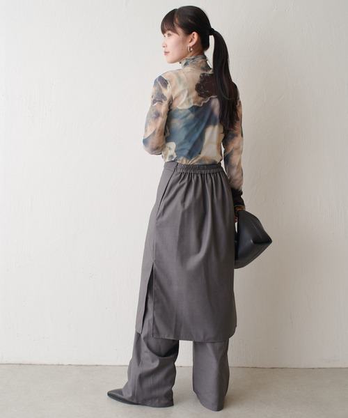 【セール】スカートレイヤードパンツ（その他パンツ）｜Lui's（ルイス）