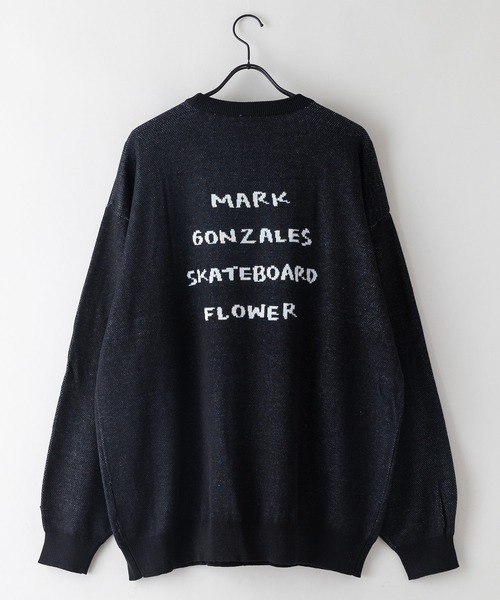 (What it isNt)ART BY MARKGONZALES(ワットイットイズント)の「【(What it isNt)ART BY MARKGONZALES / (ワットイットイズント) アートバイマークゴンザレス シャギーダブルジャガード クルーネックセーター ユニセックス(ニット/セーター・メンズ・ブラック/チャコールグレー/オフホワイト・MEDIUM/X-LARGE/LARGE)」の5枚目の写真