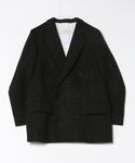 OVERCOAT 黒 ウール　テーラードジャケット ホワイトカラー付き 89300672_35_d_125.jpg
