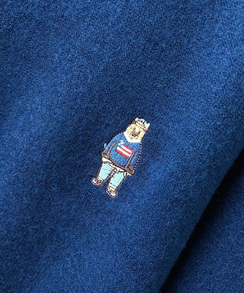 2ly2(トゥーリートゥー)の「クマ刺繍ラウンドネックソフトもちもちセーター(ニット/セーター・レディース・ピンク/ブラウン/ネイビー/ホワイト/パープル/ブラック・FREE)」の17枚目の写真