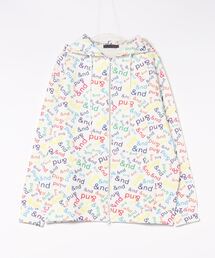 &nd（アンド）の「&nd(アンド)ダブルジップフレンチガーリー花柄ポンチフーディー（パーカー）」