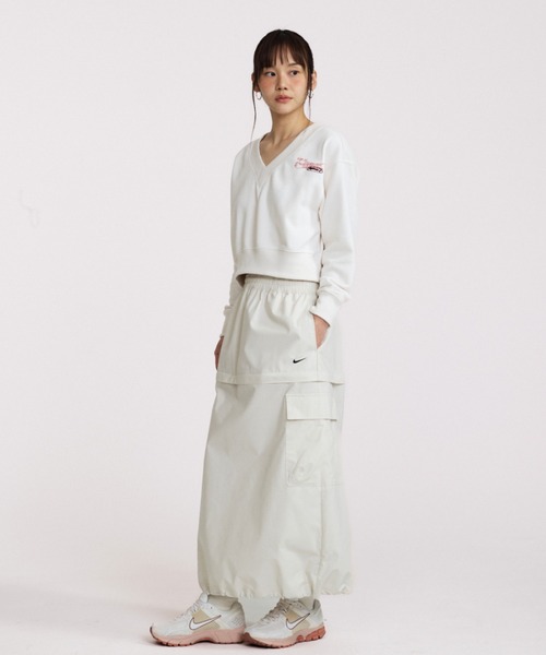 NIKE（ナイキ）の「ナイキ スポーツウェア エッセンシャル ウィメンズ ミッドライズ ウーブン カーゴ ミディ スカート / Nike Sportswear Essential Women's Mid-Rise Woven Cargo Midi Skirt FV7504-104 Light Orewood Brown（スカート・レディース・ブラウン系その他・S/M/L/XL/XS）」の13枚目の写真