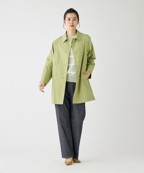 I.T.'S international（イッツインターナショナル）の「ボーダーニットプルオーバー（ニット/セーター・レディース・ネイビー/ミント/グレイッシュブルー・フリー）」の10枚目の写真