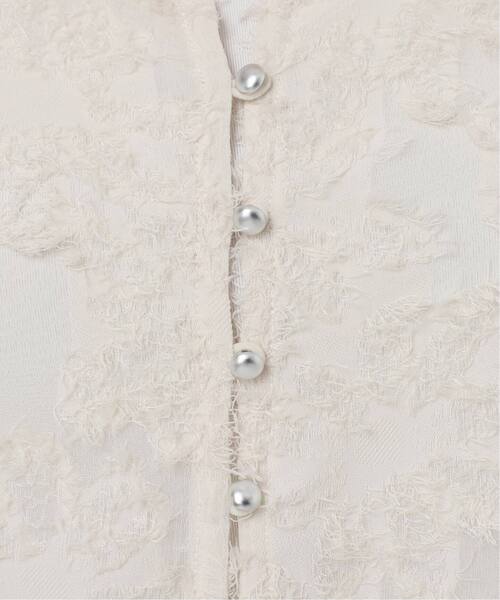 B.C STOCK(ベーセーストック)の「《追加4》パフスリーブジャガードブラウス(シャツ/ブラウス・レディース・ブラック/アイボリー・FREE)」の5枚目の写真