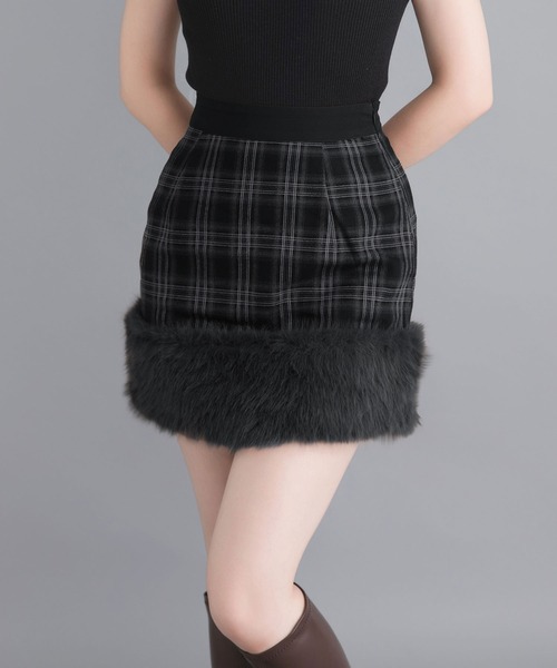 Millor TOKYO(ミラートーキョー)の「ポイントファーミニスカート(スカート・レディース・ブラック/ブラウン・SMALL/MEDIUM/LARGE/LL/3L)」の13枚目の写真