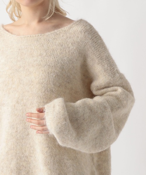 FOREVER 21（フォーエバー トゥエンティーワン）の「【2025SS】バックリボンチュニックニットワンピース（チュニック・レディース・ナチュラル/グレー・FREE）」の6枚目の写真