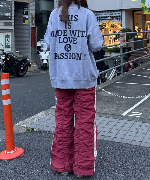 CIAOPANIC(チャオパニック)の「サイドラインシャーリングナイロンパンツ(その他パンツ・レディース・ボルドー/ブラック・ONE SIZE)」の16枚目の写真