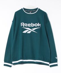 【Reebok/リーボック】裏毛 ロゴワッペン リブライン クルースウェット