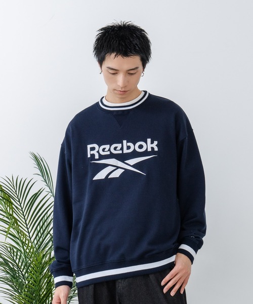 Reebok(リーボック)の「【Reebok/リーボック】裏毛 ロゴワッペン リブライン クルースウェット(スウェット・メンズ・ネイビー/アイボリー/ダークブルー・X-LARGE/LARGE/MEDIUM)」の11枚目の写真