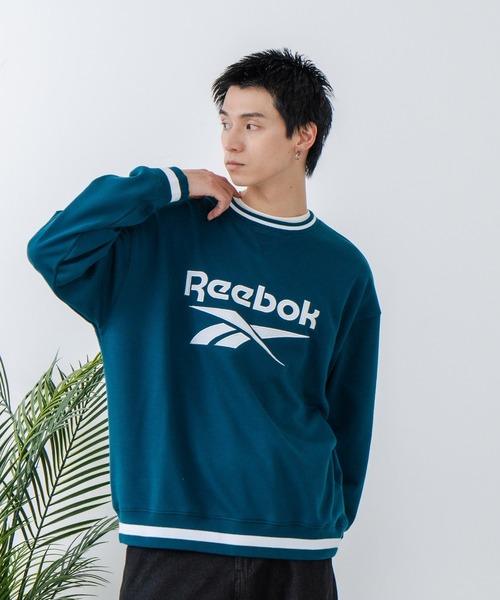 Reebok(リーボック)の「【Reebok/リーボック】裏毛 ロゴワッペン リブライン クルースウェット(スウェット・メンズ・ネイビー/アイボリー/ダークブルー・X-LARGE/LARGE/MEDIUM)」の16枚目の写真
