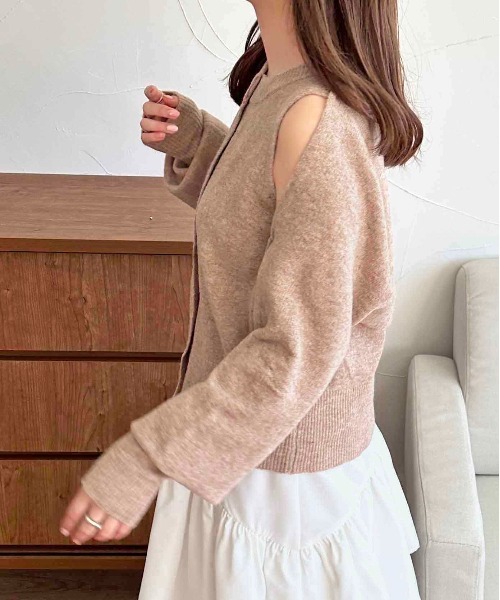 apres jour clair(アプレジュールクレア)の「【apres jour clair】2way肩開きデザインボレロトップス【ZOZOTOWN限定アイテム】(ニット/セーター・レディース・ピンクベージュ/アイボリー・フリー/X-LARGE)」の11枚目の写真