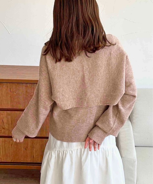 apres jour clair(アプレジュールクレア)の「【apres jour clair】2way肩開きデザインボレロトップス【ZOZOTOWN限定アイテム】(ニット/セーター・レディース・ピンクベージュ/アイボリー・フリー/X-LARGE)」の12枚目の写真