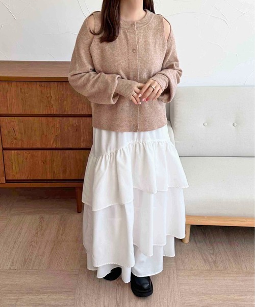 apres jour clair(アプレジュールクレア)の「【apres jour clair】2way肩開きデザインボレロトップス【ZOZOTOWN限定アイテム】(ニット/セーター・レディース・ピンクベージュ/アイボリー・フリー/X-LARGE)」の13枚目の写真