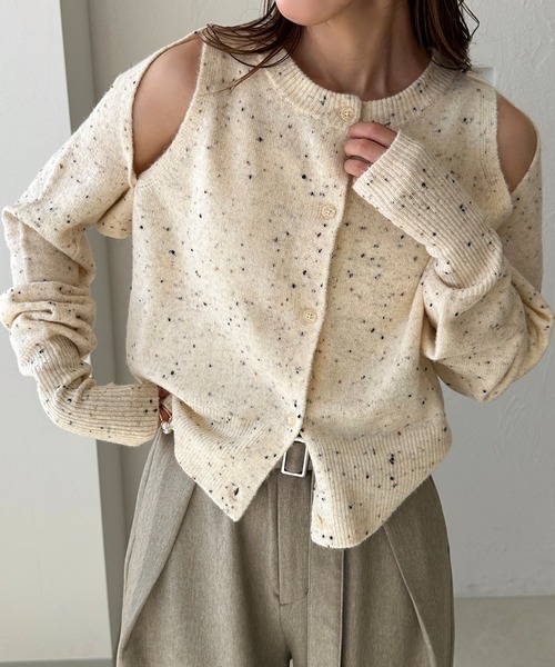 apres jour clair(アプレジュールクレア)の「【apres jour clair】2way肩開きデザインボレロトップス【ZOZOTOWN限定アイテム】(ニット/セーター・レディース・ピンクベージュ/アイボリー・フリー/X-LARGE)」の20枚目の写真